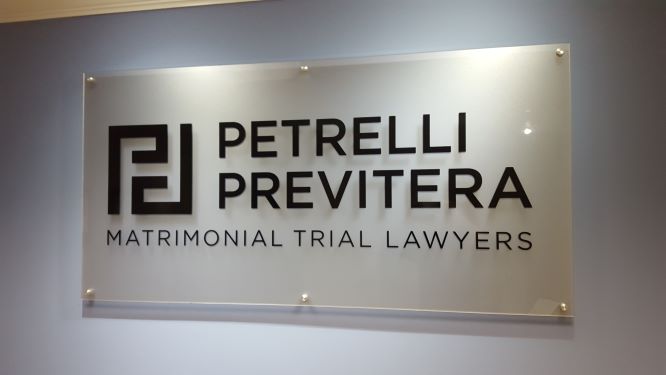 law office acrylic sign