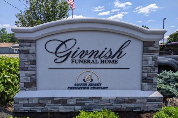 Faux Stone Monument Sign